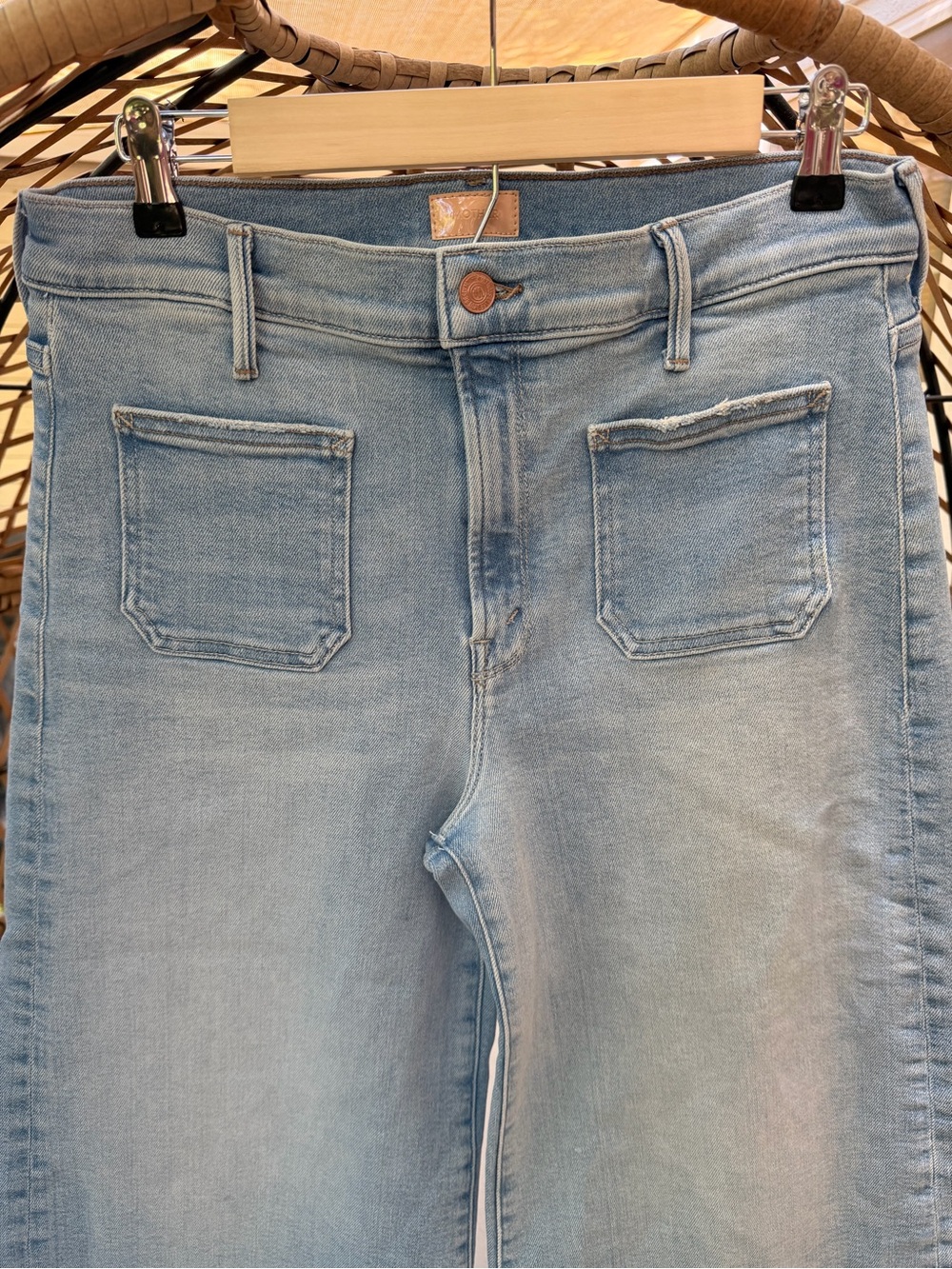 MOTHER Superior Lil' Patch Pocket Undercover Crop California Cruiser Wash 29 - Picture 10 of 17